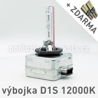 AKCE: Výbojka xenon D1S 12000K do originálních světlometů (Výbojka D1S 12000K - AKCE - ke každé zakoupené výbojce ZDARMA LED SMD parkovací žárovky s funkcí CANBUS !)