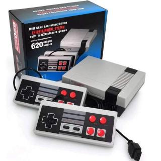Herní TV RS retro konzole, 620 vestavěných 8bitových her, 2 herní ovladače (Herní konzole s originálním retro designem)