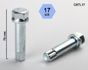 Klíč pro kolové šrouby a matice s vnitřním mnohohranem, hlava klíče 17mm (Klíč pro mnohohran)