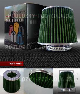 Universální sportovní filtr - vzduchový, oboustranný, barva zelená (Sportovní filtr JBR)