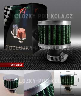Universální sportovní filtr - vzduchový, odfukový, barva zelená (Sportovní filtr JBR)