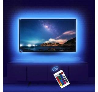 VÝPRODEJ - LED RGB pásek za TV a PC, délka 5m (LED sestava RGB za TV s dálkovým ovladačem)