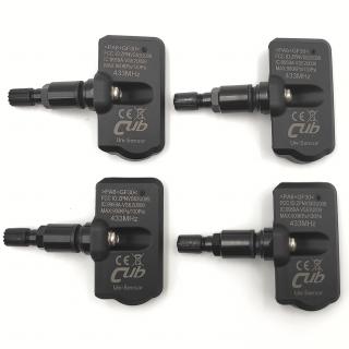 VÝPRODEJ: TPMS senzor tlaku pneumatik CUB EU 433 MHz programovatelný, Jeep Wrangler, Gladiator r.v.22-, sada 4ks (Sada 4 ks senzorů tlaků pneu)