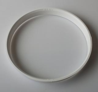 Vymezovací kroužek 110,0 / 107,4 plast, bílá, přesah kužele 3mm (Kroužky pro ALU kola)