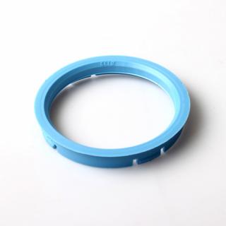 Vymezovací kroužek 73,0 / 64,1 plast, světlá modrá, přesah kužele 3mm (Kroužky pro ALU kola)