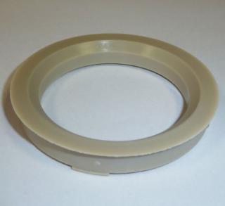 Vymezovací kroužek 73,1 / 56,6 plast, světle modrá, přesah kužele 3mm (Kroužky pro ALU kola)