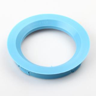 Vymezovací kroužek 74,1 / 56,6 plast, světlá modrá, přesah kužele 5mm (Kroužky pro ALU kola)
