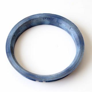 Vymezovací kroužek 82,0 / 70,7 plast, tmavě modrá, přesah kužele 4mm (Kroužky pro ALU kola)