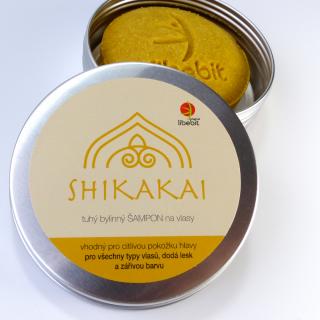 libebit tuhý bylinný šampon SHIKAKAI v plechové krabičce (přírodní bylinný šampuk SHIKAKAI)