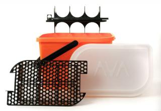 AVA Car Care Bucket Orange - detailingový kbelík v kompletním setu