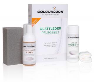 Colourlock Glattleder Pflegeset STARK - set na údržbu usně se silným čističem
