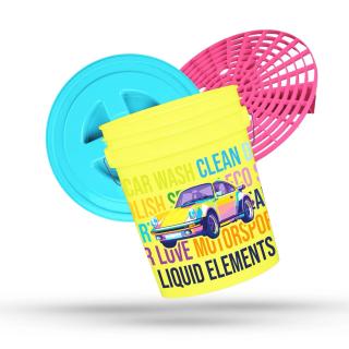 Liquid Elements Pop Art Porsche - detailingový kbelík s vložkou a víkem
