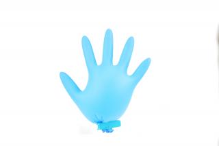 Nitrilové rukavice velikosti S - modré (2 ks)