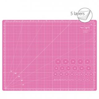 Řezací podložka TEXI 60x45 cm barva: růžová