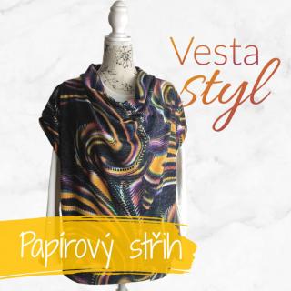 Střihová šablona – Dámská vesta STYL