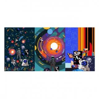 Teplákovina panel – vesmír, kosmonauti, NASA