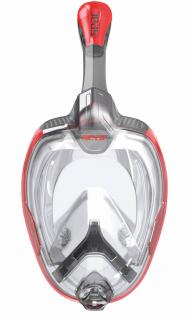 Celoobličejová šnorchlovací maska Seac Unica černá/červená L/XL