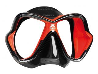 Maska Mares X-Vision Liquidskin Ultra černá/červená