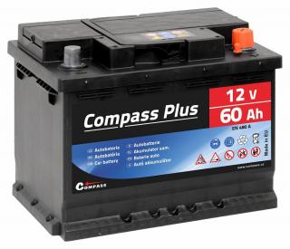 Autobaterie COMPASS PLUS 12V 60Ah 480A