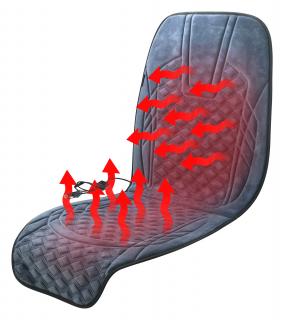 Potah sedadla vyhřívaný s termostatem 12V FURRY 04127  + ZDARMA reflexní pásek