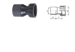 PVC Šroubení 2/3 s hrdlem 63 x 2