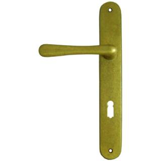 STEN štítové kování na dveře rozteč 72 mm pro dozický klíč Alt. Wien-antik mosaz