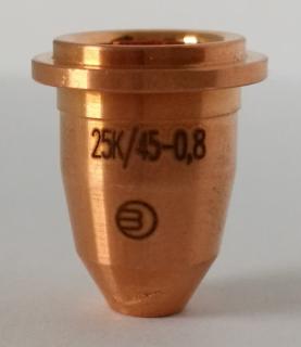 Dýza BINZEL ABICUT 25/45 - 0,8 mm (40 A) - řezání s odstupem