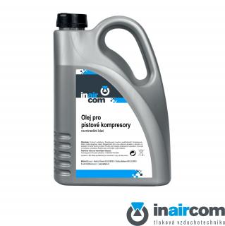 Minerální olej Inaircom pro pístové kompresory - 1 litr