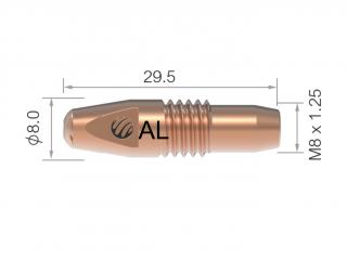 Průvlak ARC M M8/8/29,5, E-Cu - 1,2 mm (pro AL)