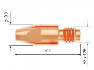 Průvlak BINZEL M8/10/30, E-Cu - 1,0 mm