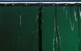 Svařovací záclona KEMPER zelená S7 - 280 x 130 cm