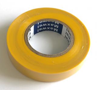 Izolační páska PVC žlutá 15 mm x 20 m