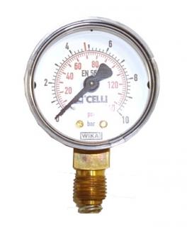 Manometr CO2 N2 nízký tlak 10 bar 1/4G
