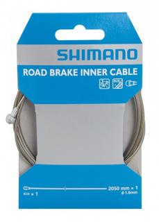 Brzdové lanko silniční Shimano 1,6x2050mm nerez