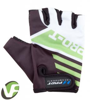 Cyklistické rukavice Pro-T Cortina černo-zeleno-bílé