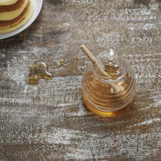 Dóza skleněná na med se lžičkou 160 ml Garden Trading
