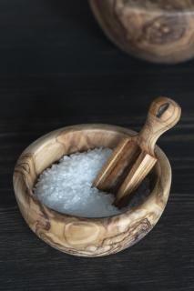Dřevěná lopatka na sůl mini