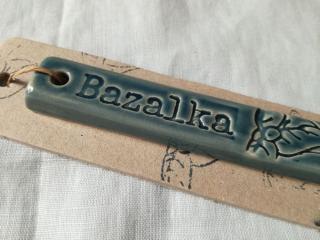 Keramický zápich odstín modrošedý popis: Bazalka