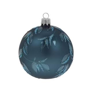 Ozdoba vánoční koule modrá
