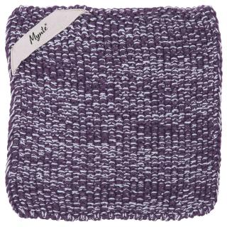 Podložka pod hrnec bavlněná Mynte Purple Melange 22 cm