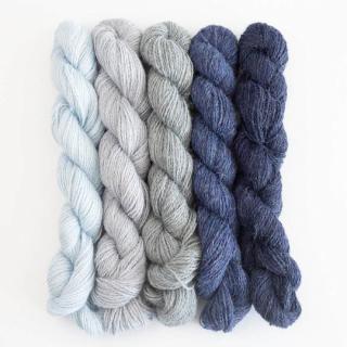 Příze BABY ALPACA  BC Garn mini set 5 x 25 g Barva: BLUE JEANS