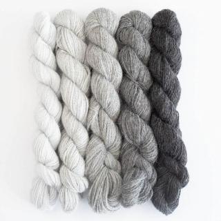 Příze BABY ALPACA  BC Garn mini set 5 x 25 g Barva: GREY