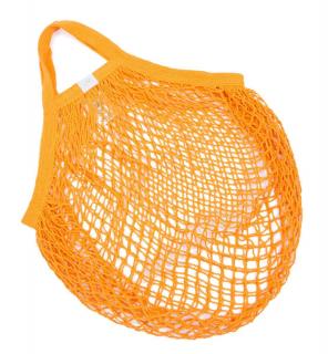 Síťová taška s krátkým uchem oranžová