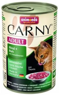 Animonda Carny Adult konzerva - hovězí, srnčí,brusinky 400g