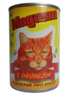 Magnum konzerva pro kočky s drůbežím 400g