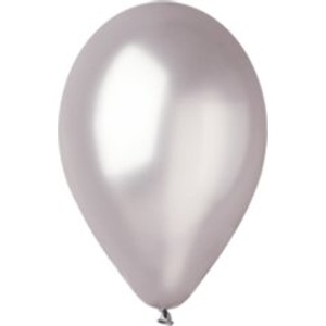 Balónky metalické stříbrné - 1ks (Balónek metalický latexový)