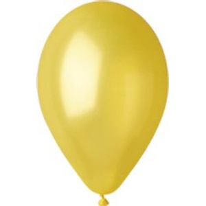 Balónky metalické žluté - 1ks (Balónek metalický latexový)