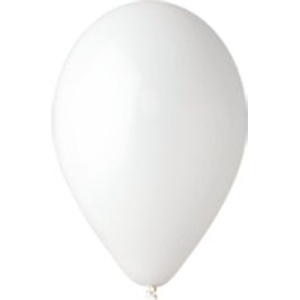 Balónky pastelové bílé - 1ks (Balónek pastelový latexový)
