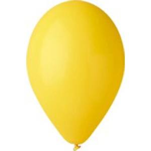 Balónky pastelové žluté - 1ks (Balónek pastelový latexový)