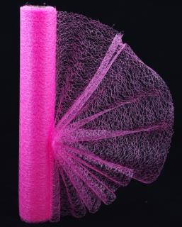 Organza 38cm - růžová pavučina (Organza šíře 38cm - návin 9,1m - pavučina)